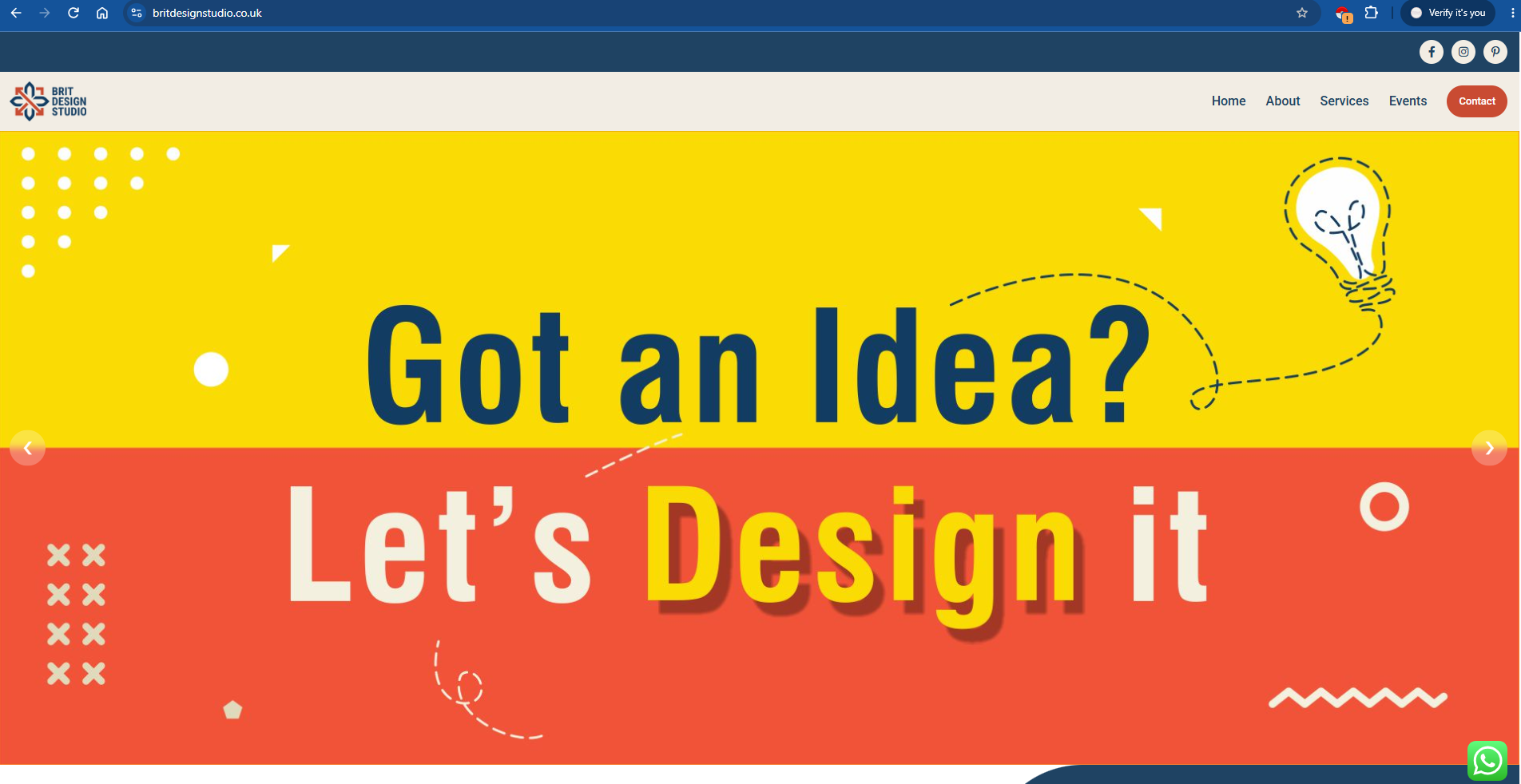 Brit Design Studio Website