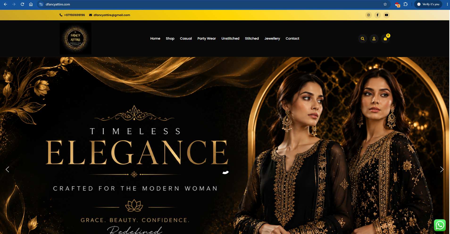 D Fancy Attire Website