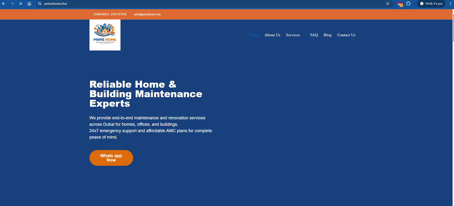 Prime Home Website