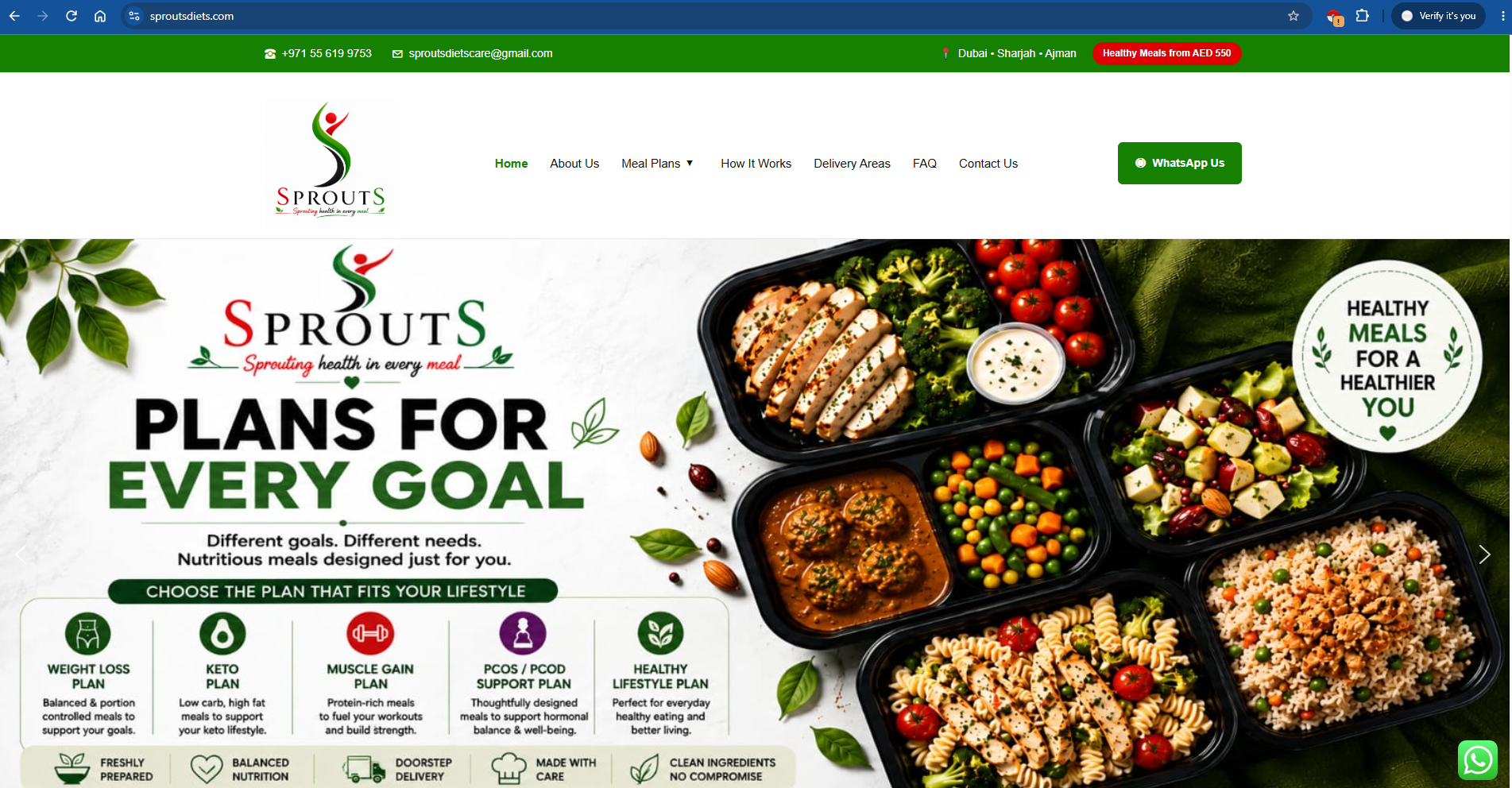 Sprouts Diets Website