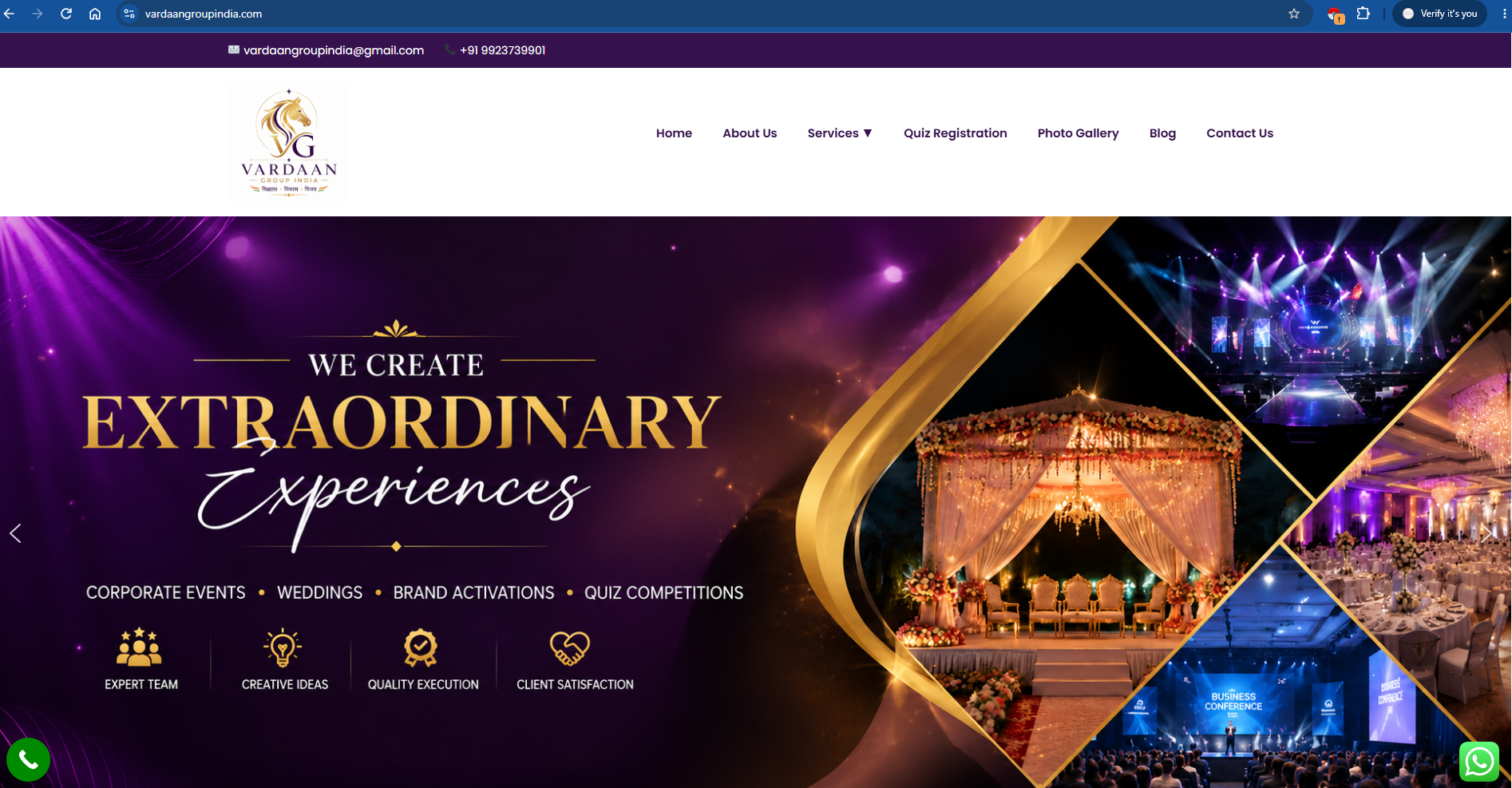 Vardaan Group India Website